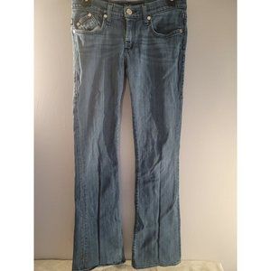 rock republic jeans Sz 27 Light Wash Blue Denim Jeans Bootcut 30x33x7.5